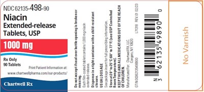 Image Description (Niacin Ext Rel Tabs 1000mg 90s Label)