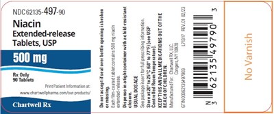 Image Description (Niacin Ext Rel Tabs 500mg 90s Label)