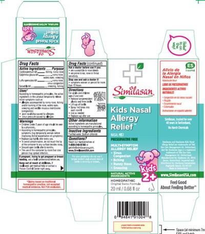 PRINCIPAL DISPLAY PANELKids NasalAllergyRelief20 ml/ 0.68 fl oz - kids nasal allergy relief 01