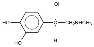 Epinephrine Structural Formula - p care k80mx 7