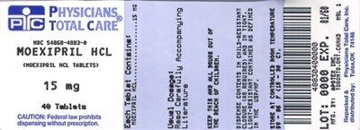 Image Of 15 mg Package Label (4883)