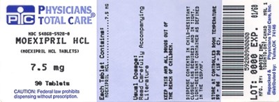 Image Of 7.5 mg Package Label (5928)