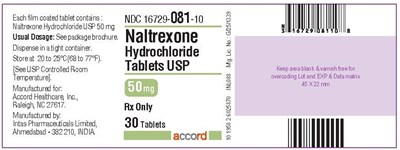 50 mg Label (Naltrexone Hydrochloride 30 Label)