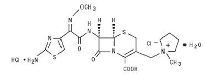 Chemical Structure - cefepime for injection in duplex 6