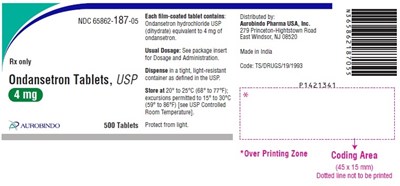 ondansetron-fig1.jpg PACKAGE LABEL-PRINCIPAL DISPLAY PANEL - 4 mg Blister Carton (10 x 10 Unit-dose) - ondansetron fig1
