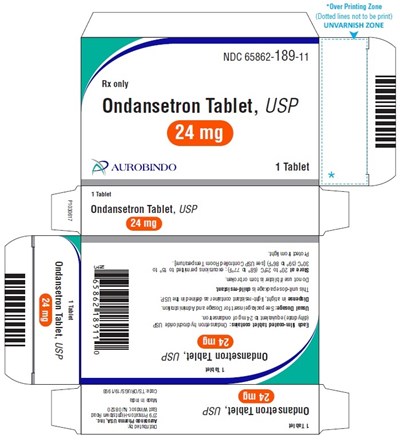 ondansetron-fig5.jpg PACKAGE LABEL-PRINCIPAL DISPLAY PANEL - 24 mg Blister Carton (1 x 1 Unit-dose) - ondansetron fig5