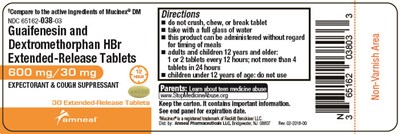 600 mg- 30ct Label (Guaifenesin And Dextromethorphan Hbr Extended Rele 2)