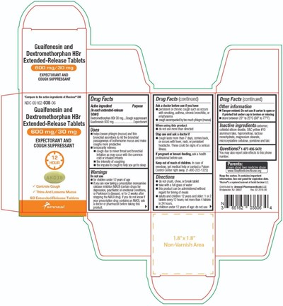 600 mg- 60ct Carton (Guaifenesin And Dextromethorphan Hbr Extended Rele 5)