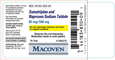 Principal Display Panel (85 mg/500 mg Tablet Bottle Label)