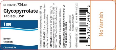 Glycopyrrolate Tablets 1mg 60s Bottle Label (Glycopyrrolate 1mg 60s Bottle Label)