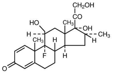 The Chemical Structure For The Active Ingredient Dexamethasone (Maxitrol Ointment 04)