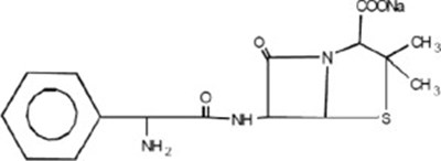 Ampicillin Sodium Structural Formula (Amp0o 0000 01)