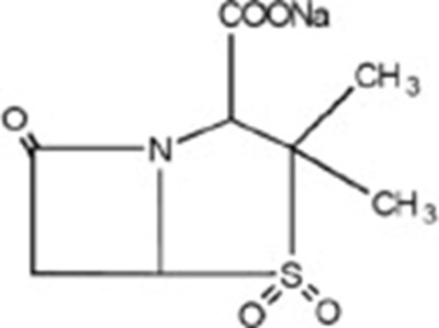 Sulbactam Sodium Structural Formula (Amp0o 0000 02)