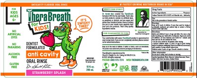 therabreath-02.jpg Principal Display Panel - 296 mL Bottle Label - STRAWBERRY SPLASH - therabreath 02