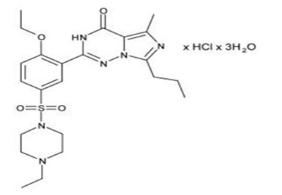 Image Description (Vardenafil HCl Structure)