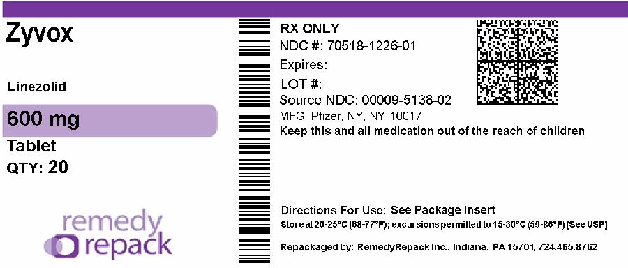 Ndc 70518 1226 Zyvox Linezolid