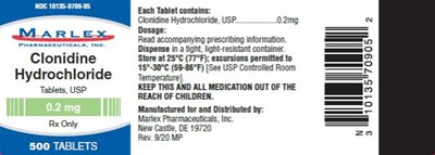 clonidine-hydrochloride-tablets-08.jpg PRINCIPAL DISPLAY PANEL NDC 10135-0709-05CLONIDINE HYDROCHLORIDE TABLETS, USP 0.2mg Rx Only 500 Tablets - clonidine hydrochloride tablets 08