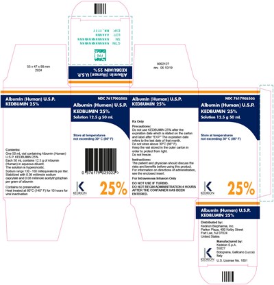 kedbumin-02.jpg PACKAGE LABEL – PRINCIPAL DISPLAY PANEL – 50 ML CARTON - kedbumin 02
