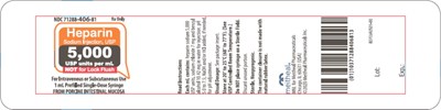 Principal Display Panel – Heparin Sodium Injection, Usp 5,000 Usp Units Per mL Blister Pack Label (Hep0h 0005 07)