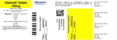 Sildenafil Tablets 100mg (Sildenafil Citrate 100 mg 500s)