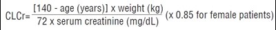 Equation Of Cockcroft And Gault (Gabapentin Fig1)