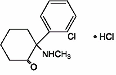 structural formula - ketamine hydrochloride injection usp 1