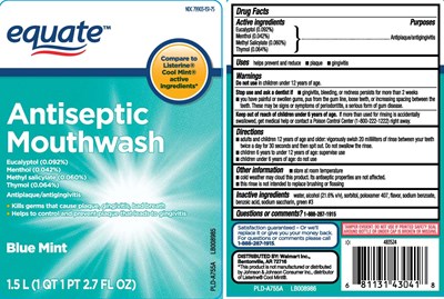 Eucalyptol (0.92%), Menthol (0.042%), Methyl Salicylate (0.060%), Thymol (0.064%) (Mouthwash Cool Mint 1)