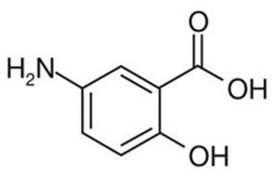 Mesalamine Structural Formula (Image 02)