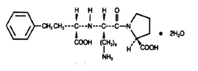 Chemical Structure - lisinopril tablets usp   sandoz 1