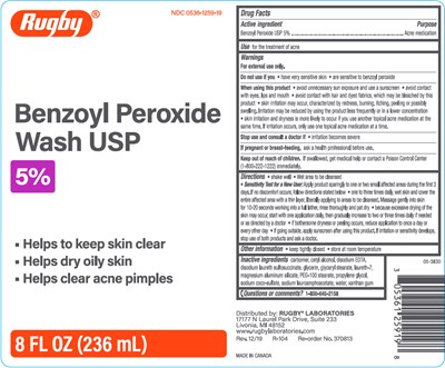rugby-01.jpg PRINCIPAL DISPLAY PANEL - 236 mL Bottle Label - rugby 01