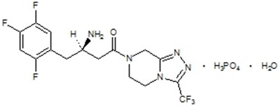 Chemical-structure (Sitagliptin 01)