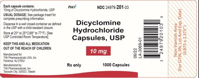 1000-count (Dicyclomine Hydrochloride Capsules Usp Dicyclomine  3)