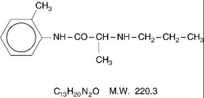 Prilocaine Structural Formula (390ccf7a 2bf5 4ba0 9bc4 D0293520e05b 02)