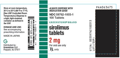 sirolimus-07.jpg PRINCIPAL DISPLAY PANEL - 2 mg Tablet Bottle Label - sirolimus 07