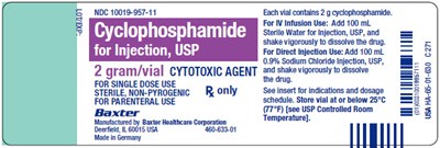 image-08.jpg Cyclophosphamide Representative Container Label NDC 10019-957-11 - image 08