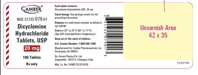 Dicyclominehydrichloridetablets20mg100s (Dicyclominehydrichloridetablets20mg100s)