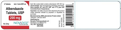 albendazole-200mg-2s-container-label - albendazole 200mg 2s container label