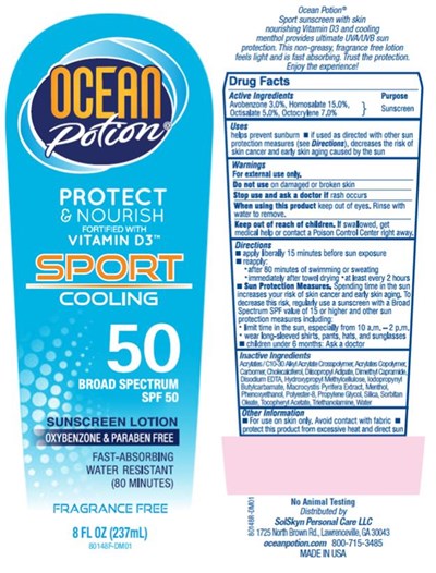 Principal Display Panelocean Potionprotect&amp; Nourishsportcoolingspf 508 Fl Oz (237 mL) (Op Spf50 8oz Sport Cooling Sunscreen Lotion 01)