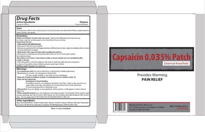 capsaicin-0_035-percent-patch-01.jpg PRINCIPAL DISPLAY PANELCapsaicin 0.035% PatchNDC 50488-2035-110 Patches (5 per Resealable Pouch)Alexso, Inc - capsaicin 0 035 percent patch 01