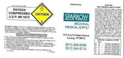 Oxygen Label 1 (Cylinder1)