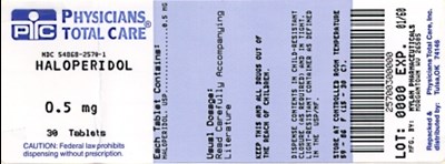 Haloperidol Tablets 0.5 mg Bottles - 2570