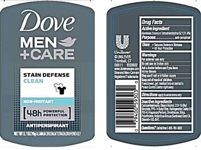 DoveMenStainDefenseCleanAP - 83330202Label