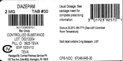 9ba8c4da-285c-4c02-996c-8bff3456abb9-02.jpg Diazepam Tablets USP 2 mg CIV 100s Label - 9ba8c4da 285c 4c02 996c 8bff3456abb9 02