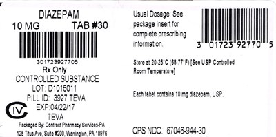 9ba8c4da-285c-4c02-996c-8bff3456abb9-04.jpg Diazepam Tablets USP 10 mg CIV 100s Label - 9ba8c4da 285c 4c02 996c 8bff3456abb9 04