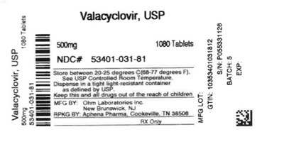 Label (53401 0031 81)