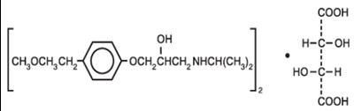 Metoprolol-tartrate-structure (Metoprolol Tartrate Structure)