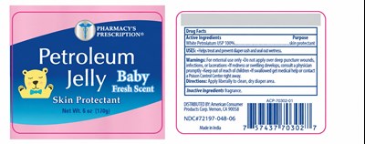 Pharmacys Prescription Petroleum Jelly Baby Fresh Scent (72197 048 06 Pharmacys Prescription Petroleum Jelly Baby Fresh  6oz)