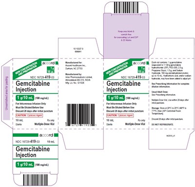 Gemcitabine 1 G/10 mL (Gemcitabine 1g 10ml Carton)