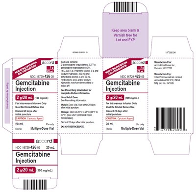 Gemcitabine 2 G/20 mL (Gemcitabine 2g 20ml Carton)