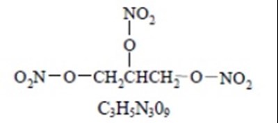 Nitroglycerin Chemical Structure (Nitroglycerin Sublingual Tabs Usp Structure)
